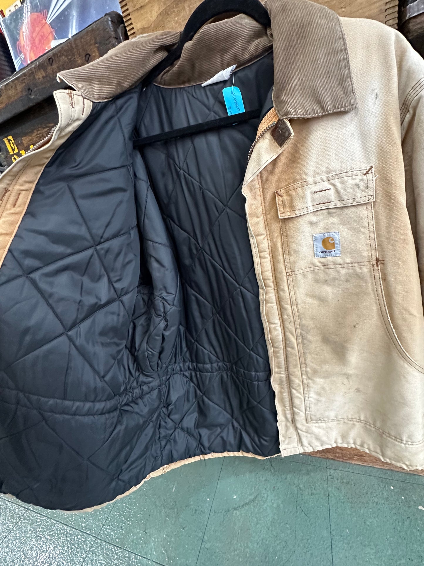 Vintage Faded Carhartt Zip-Up Jacket