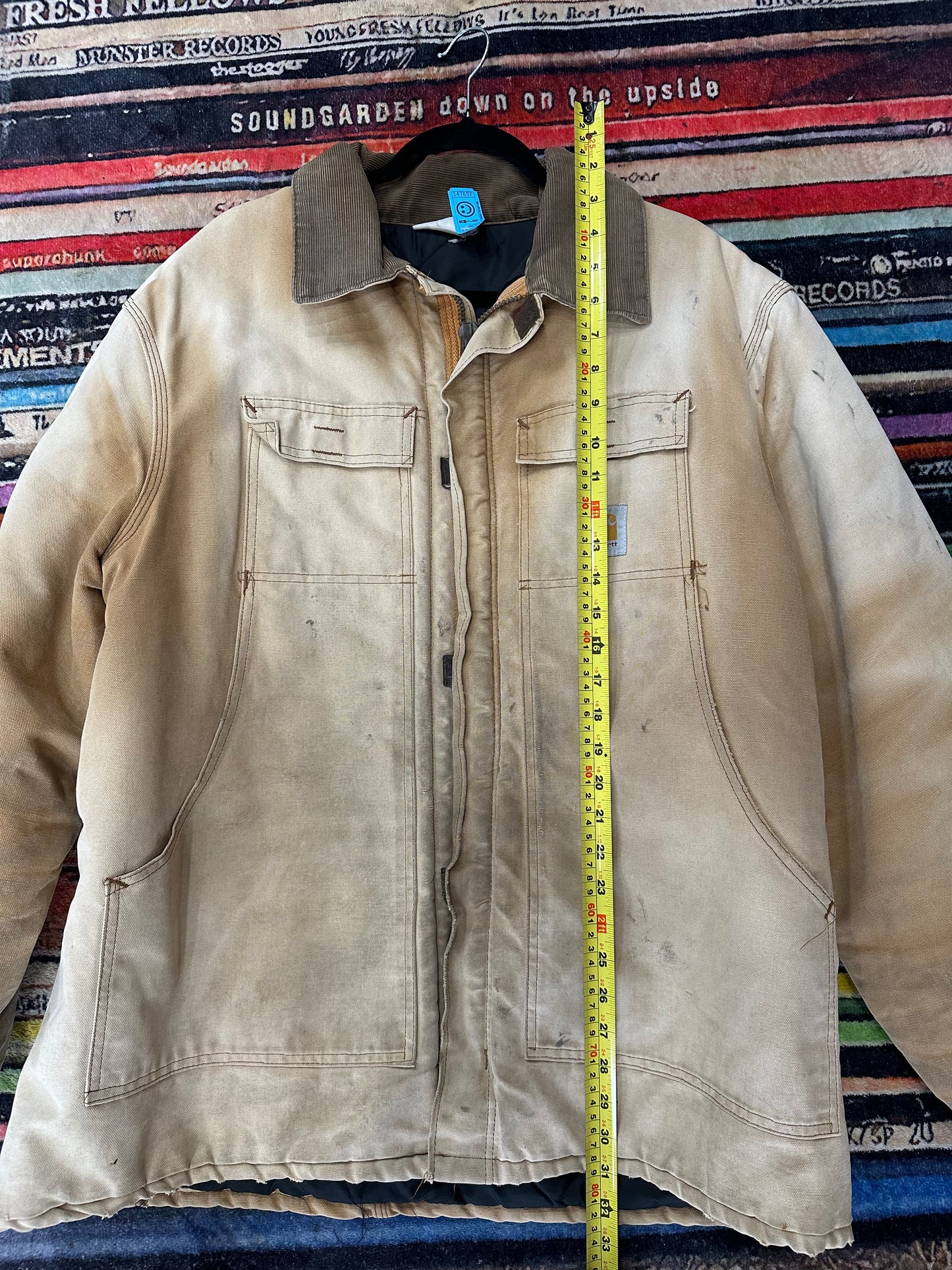 Vintage Faded Carhartt Zip-Up Jacket