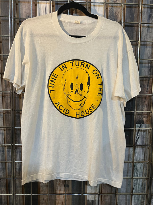 RARE 80s Acid House Tee Tune in Turn On the Acid House Shirt **RARE**