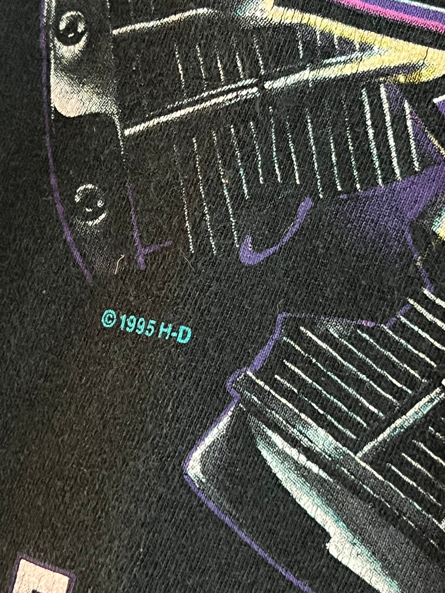 Vintage 90s Harley Lightning Tee Evolution Revolution Shirt