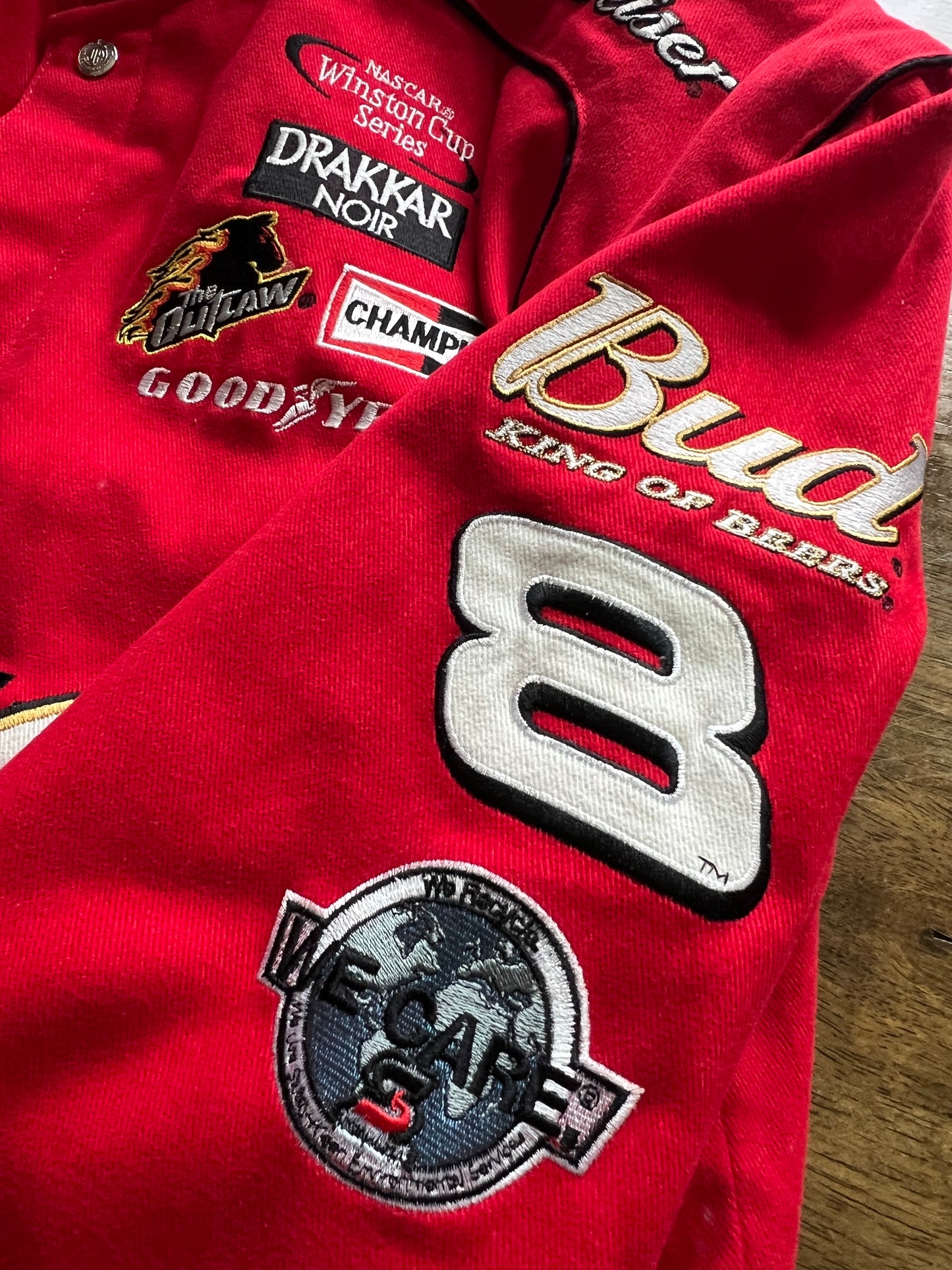 Vintage Dale Earnhardt Jr Budweiser NASCAR Chase Authentic Jacket