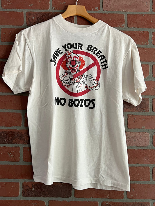 Vintage 80s No Bozos T Shirt as Worn By Eddie Van Halen