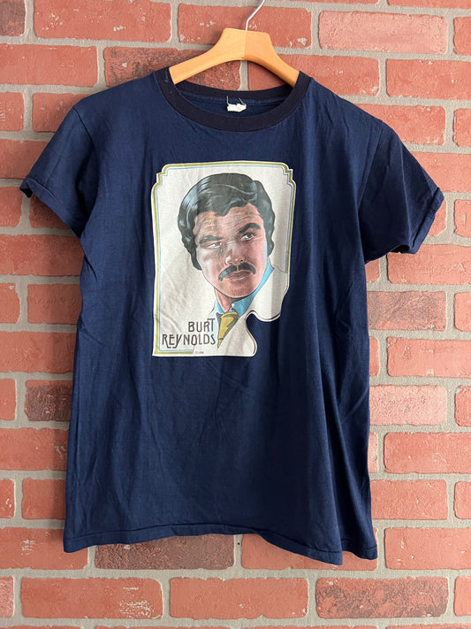 Vintage 70s Burt Reynolds Ringer Style T Shirt