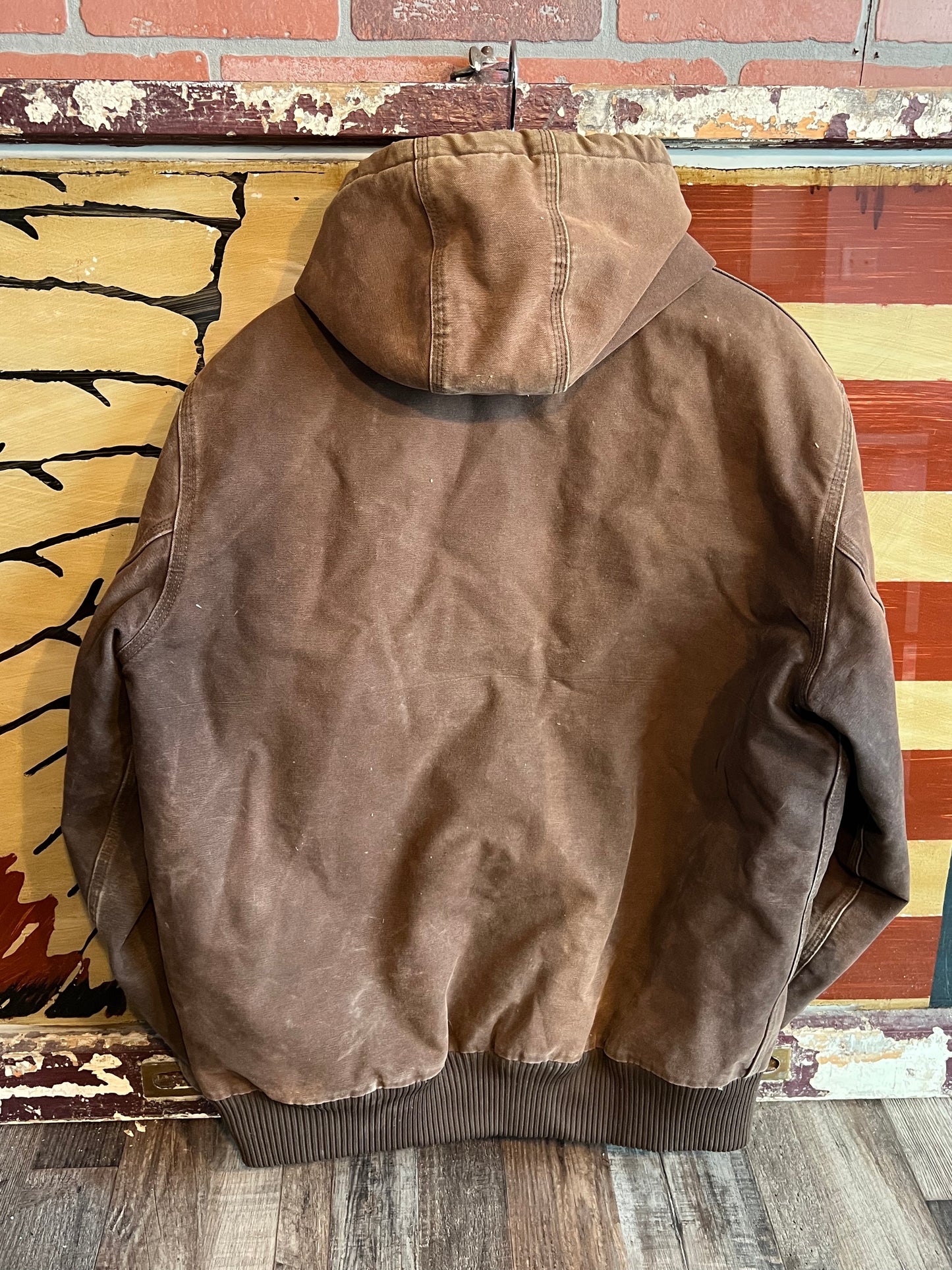 Vintage 90s Brown Carhartt Jacket w/Hood