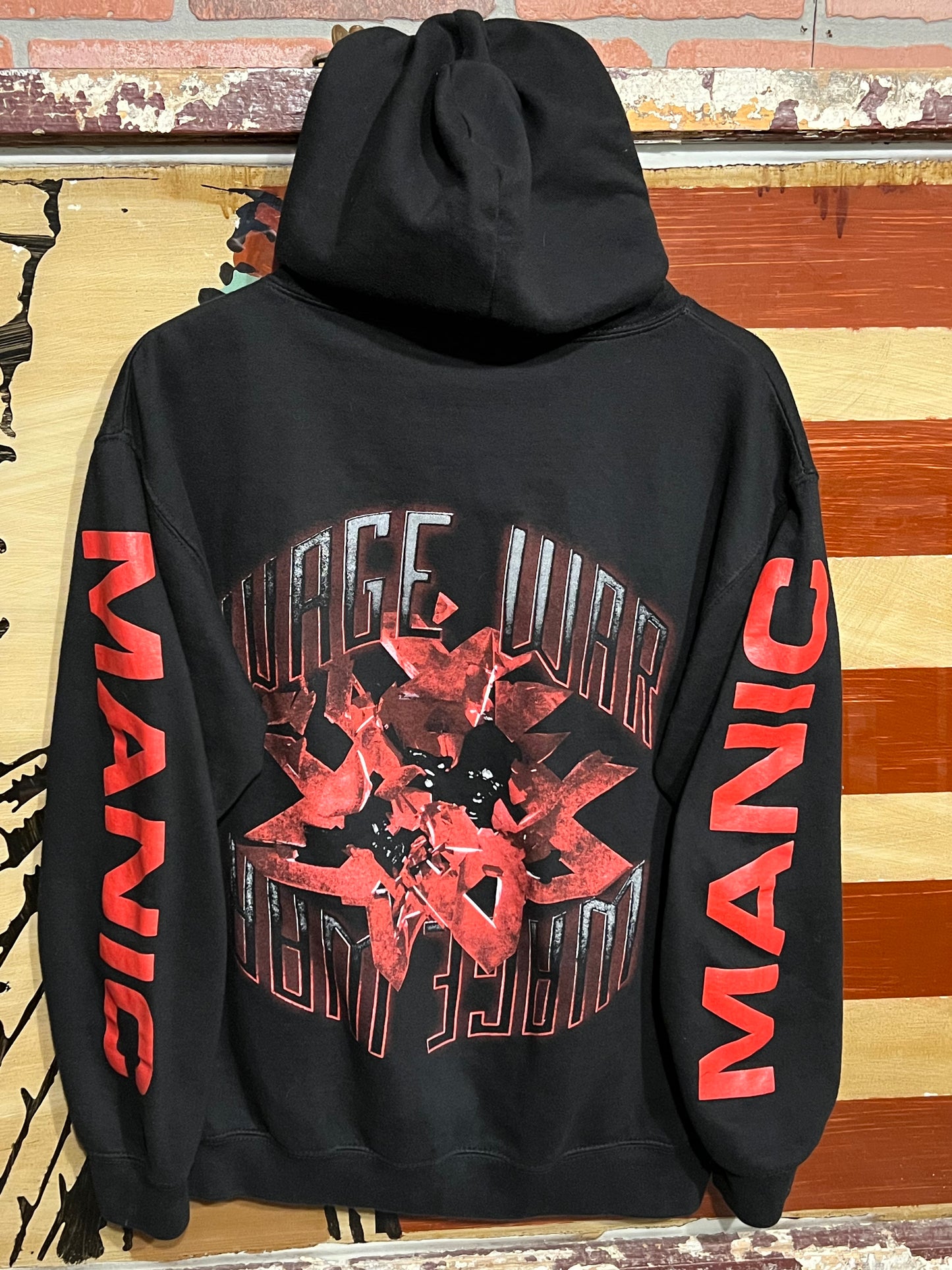 Wage War Maniac Hoodie Size Medium Metalcore Band