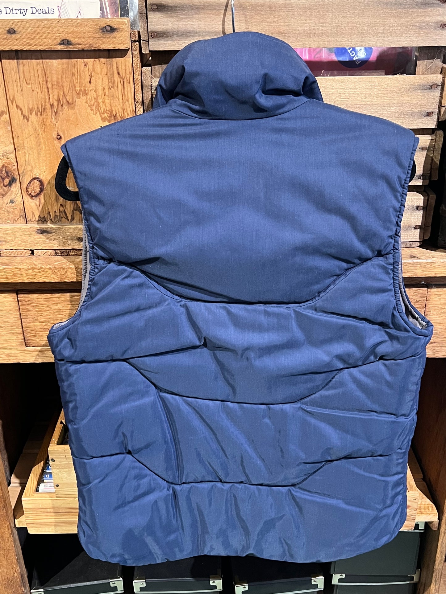 Vintage JanSport USA Blue Puffer Vest Large