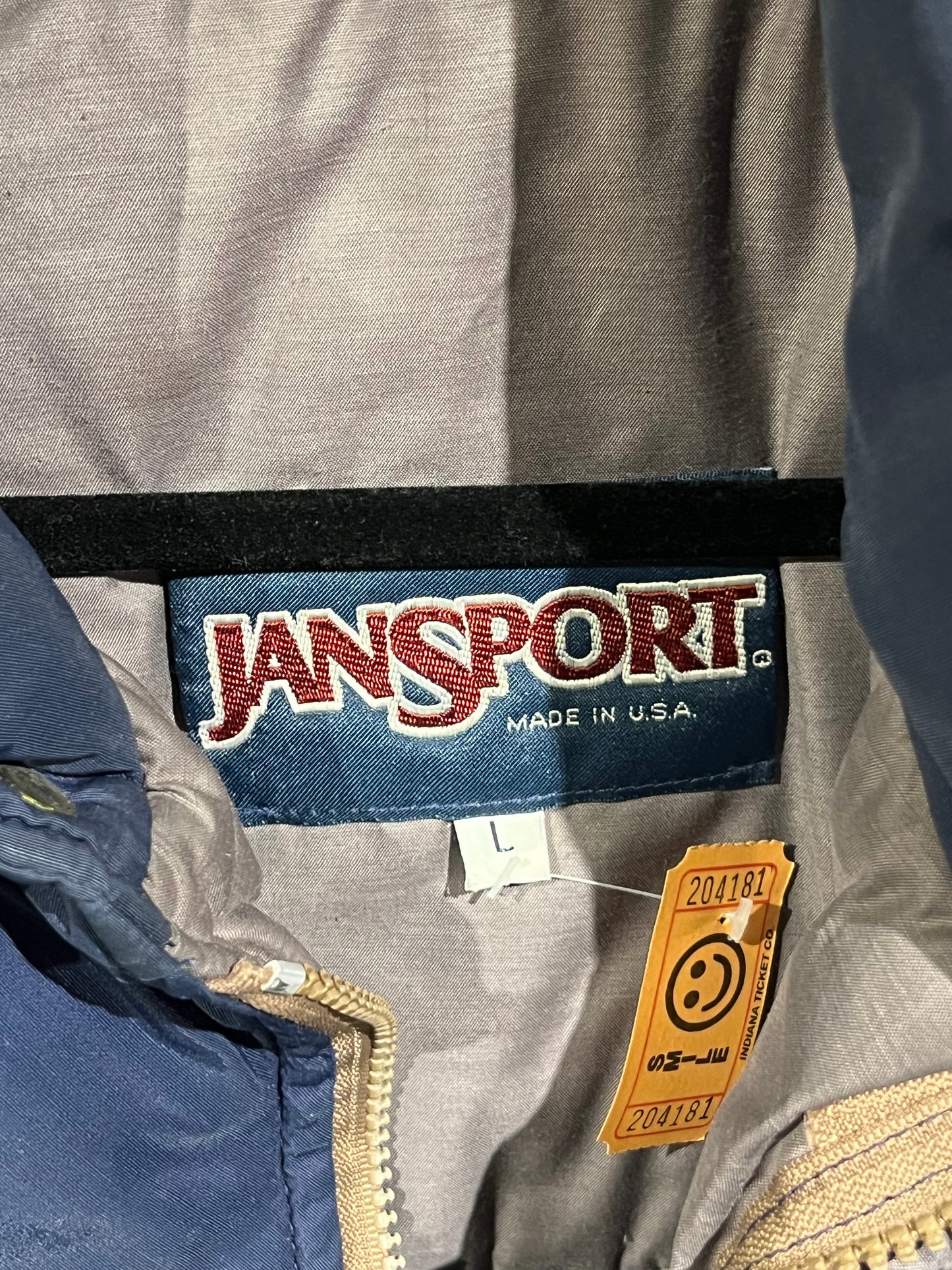 Vintage JanSport USA Blue Puffer Vest Large