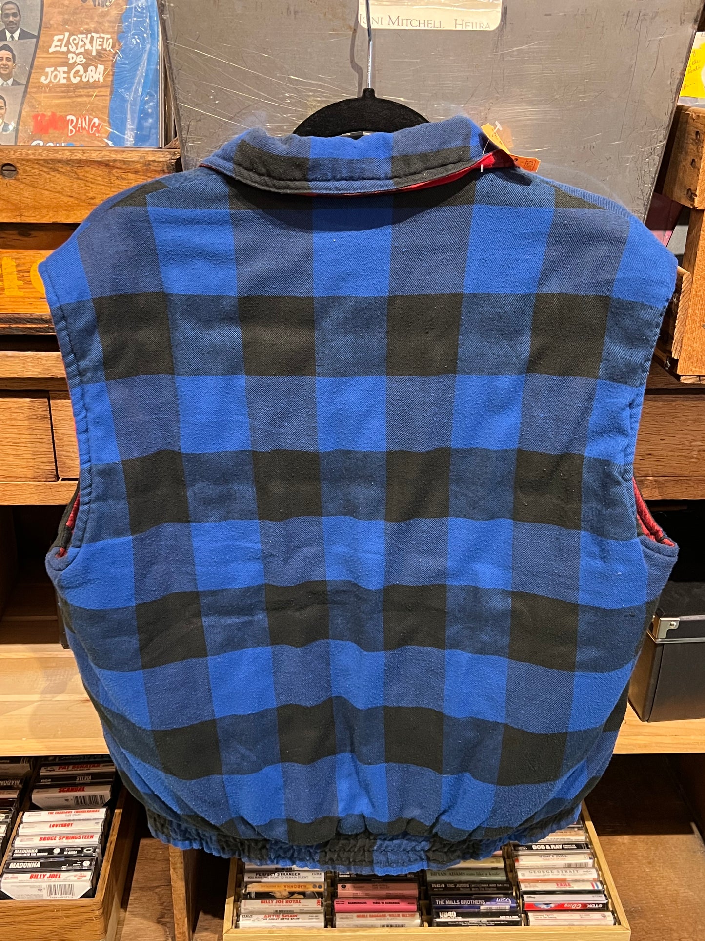 Vintage Reversible Buffalo Plaid Flannel Puffer Vest 80s/90s