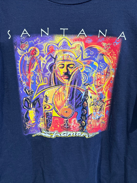 Santana Shaman 2002 Concert Tour Tee Shirt XL