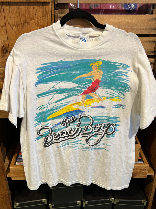 Vintage 1989 Beach Boys Surfing California Sun Tee Shirt Single Stitch XL