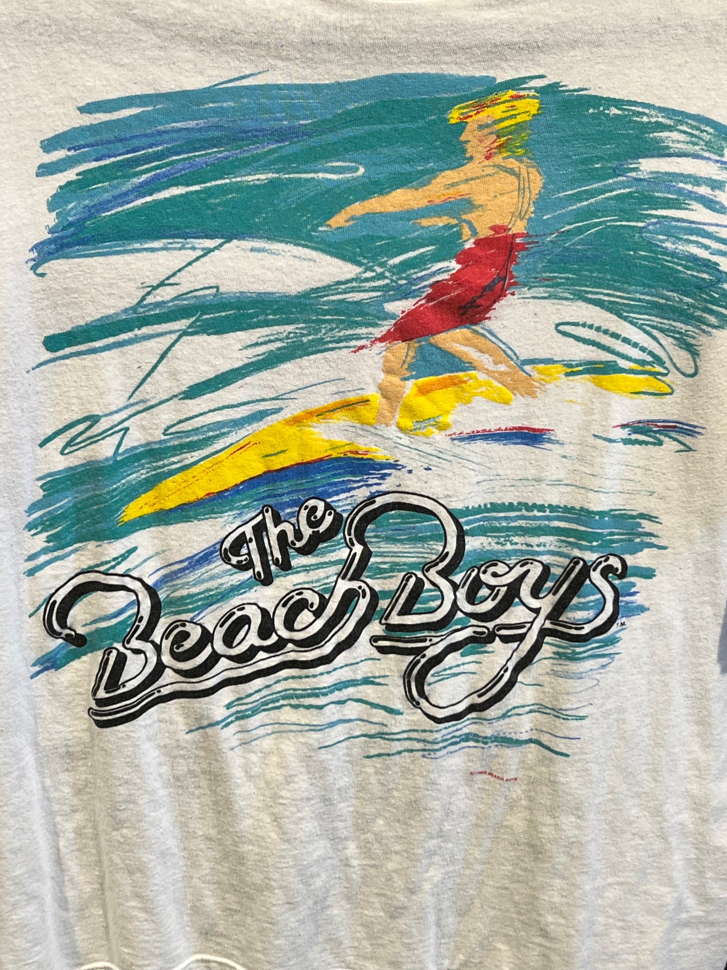 Vintage 1989 Beach Boys Surfing California Sun Tee Shirt Single Stitch XL