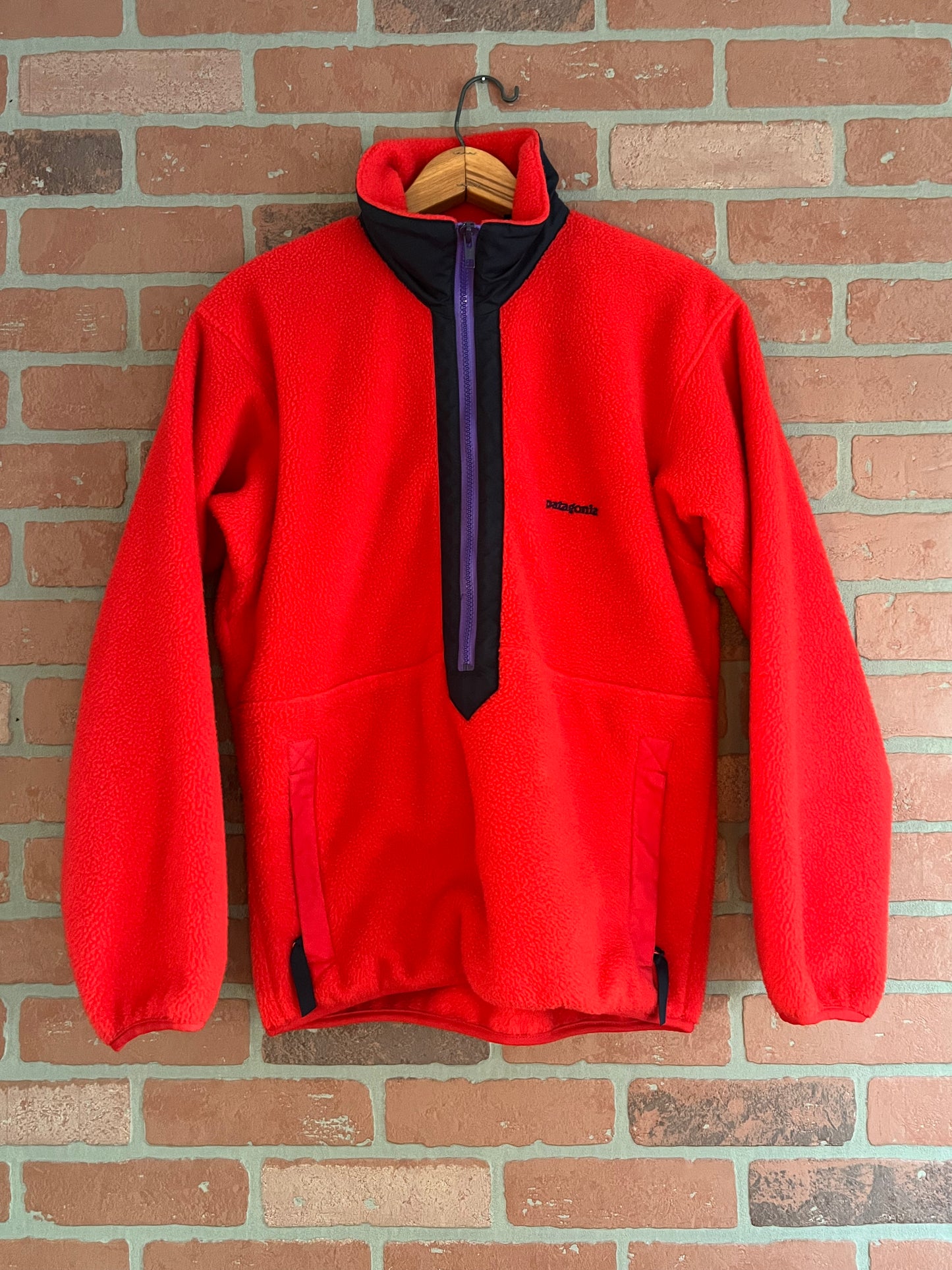 Vintage 80s Patagonia T Zip Red Fleece Pullover XS