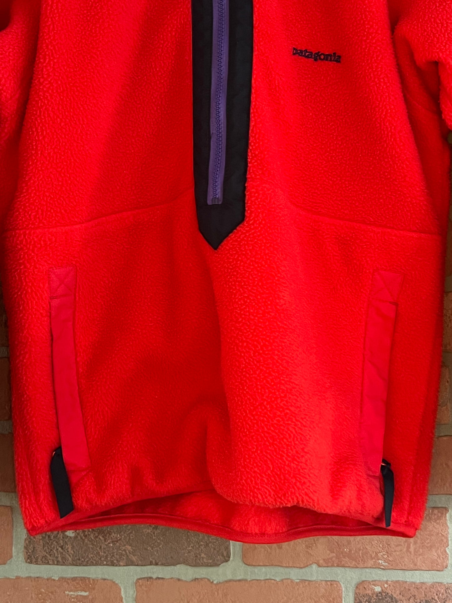 Vintage 80s Patagonia T Zip Red Fleece Pullover XS