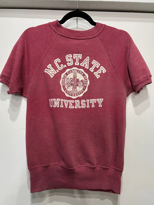 Vintage 1960s Champion Running Man North Carolina State University Sweatshirt Crewneck