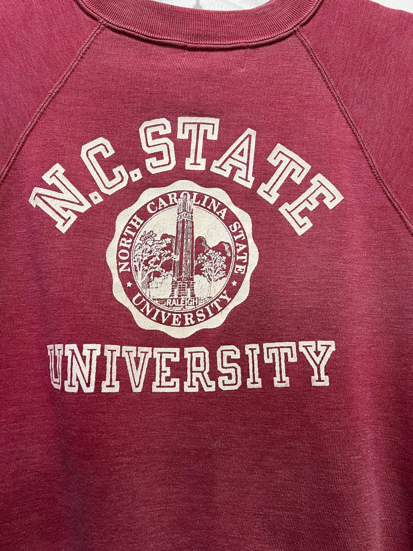 Vintage 1960s Champion Running Man North Carolina State University Sweatshirt Crewneck