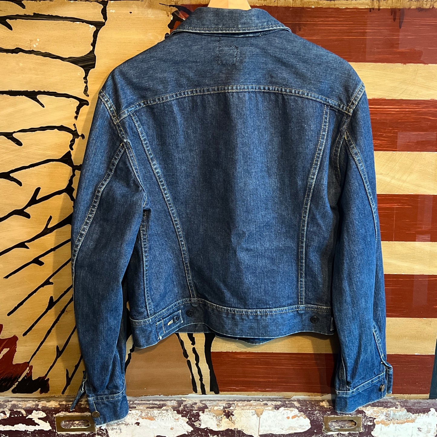 Vintage Lee 101-J Indigo Denim Trucker Style Jacket