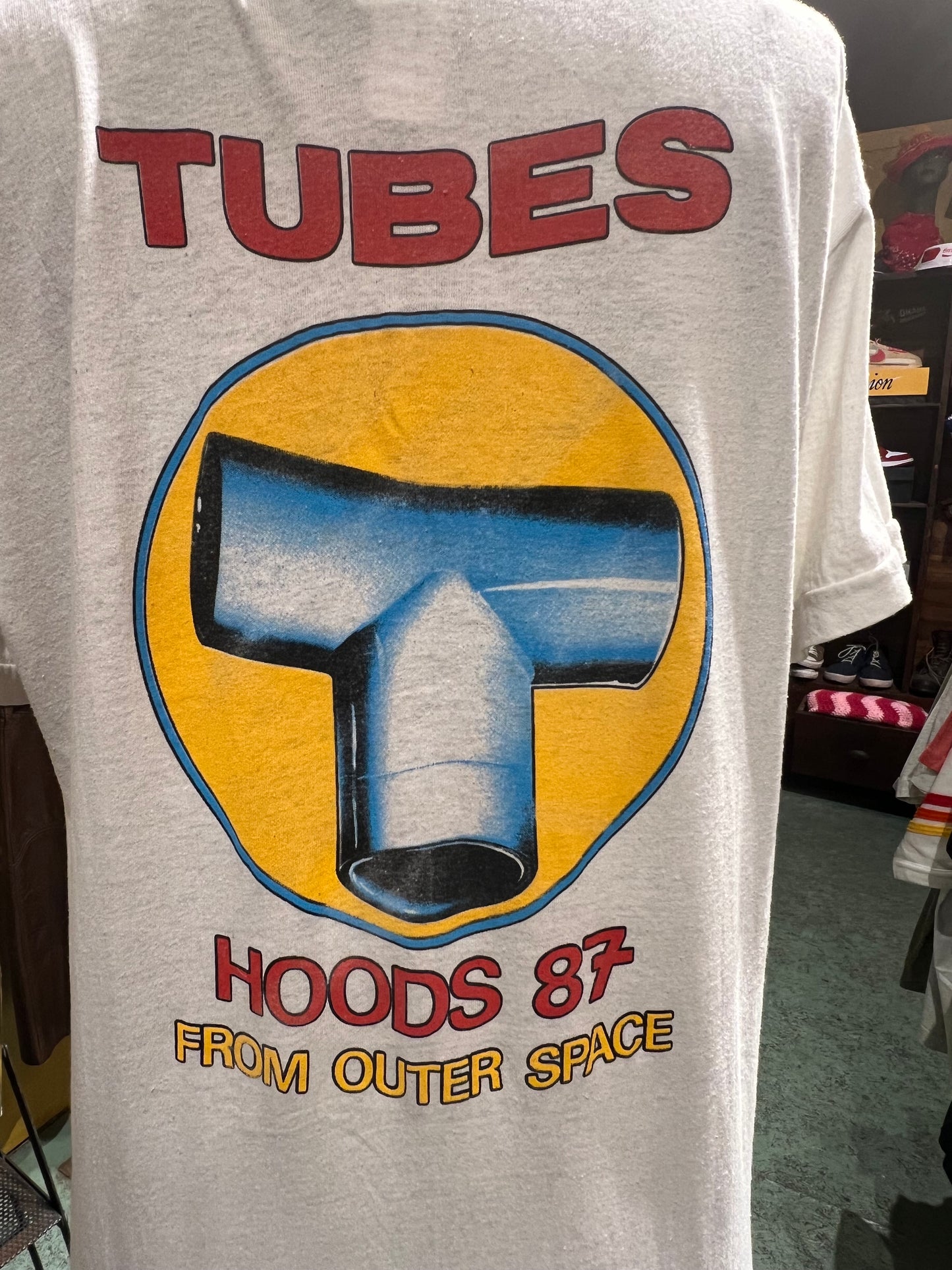 Vintage Tubes Hoods From Outer Space Concert Shirt 1987 RARE Tee